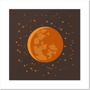 MOON AND STARS Posters and Art